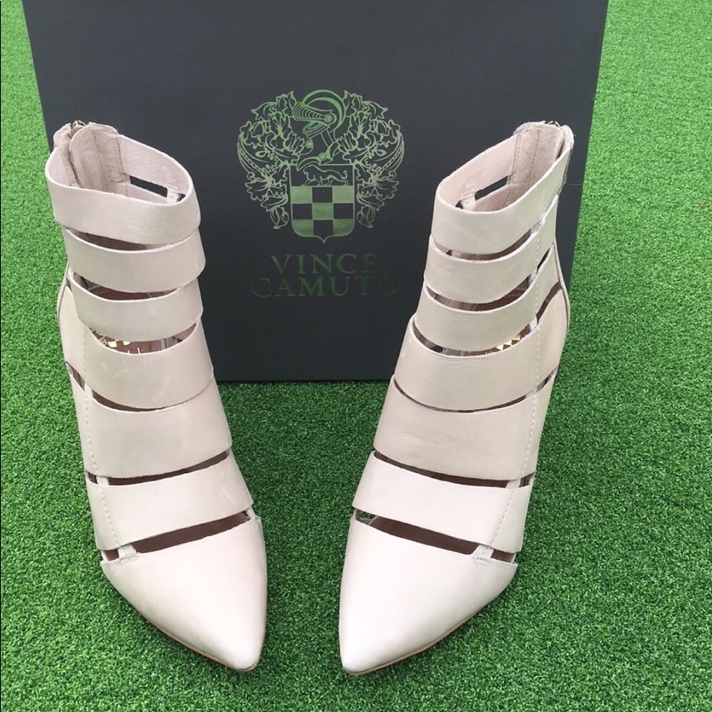 Vince Camuto Leather Caged Heels
